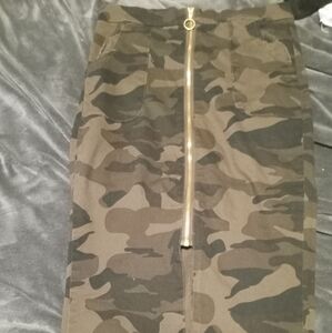 Pencil Zip Up Skirt Size 8